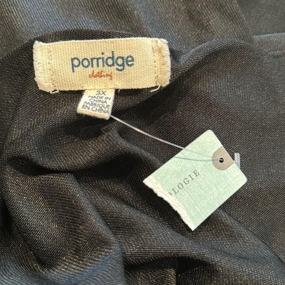 ANTHROPOLOGIE Porridge Black Shine Racerback Tank Top Size 3X NEW - Picture 6 of 6